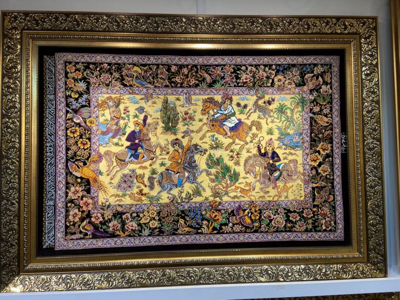 تابلو فرش های ابریشم 